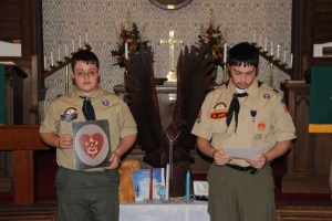 Eagle Ceremony for Michael DeWald, Bethany United Methodist Church, Barnesville, Rush Twp, 10-30-2014 (9)