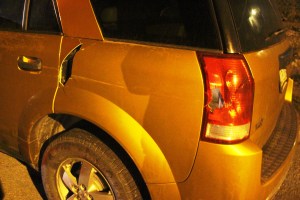 Female Driver Crashes Car Into Two Parked Vehicles, US209, Coaldale, 11-15-2014 (13)