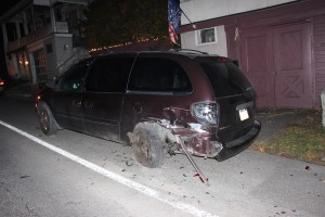 Female Driver Crashes Car Into Two Parked Vehicles, US209, Coaldale, 11-15-2014 (21)