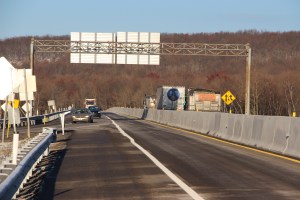 Overpass, Bridge Work Complete, SR309, Kline Township, 11-14-2014 (11)