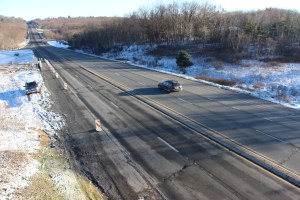 Overpass, Bridge Work Complete, SR309, Kline Township, 11-14-2014 (23)