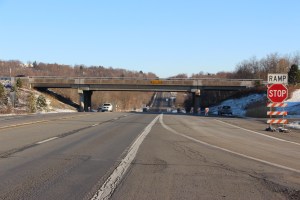 Overpass, Bridge Work Complete, SR309, Kline Township, 11-14-2014 (3)