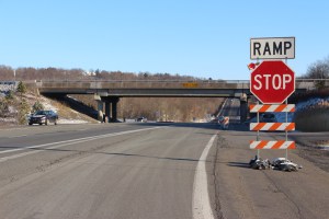 Overpass, Bridge Work Complete, SR309, Kline Township, 11-14-2014 (4)