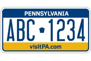 Pennsylvania License Plate