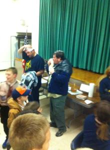 Pie In Face, Awards, Cub, Boy Scout Pack 777, St John's UCC, Tamaqua, 11-18-2014 (16)