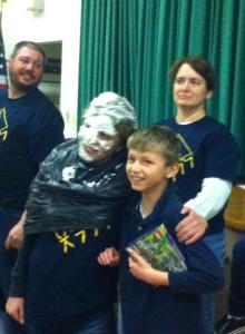 Pie In Face, Awards, Cub, Boy Scout Pack 777, St John's UCC, Tamaqua, 11-18-2014 (18)