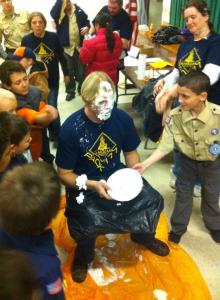Pie In Face, Awards, Cub, Boy Scout Pack 777, St John's UCC, Tamaqua, 11-18-2014 (23)