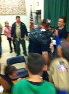 Pie In Face, Awards, Cub, Boy Scout Pack 777, St John's UCC, Tamaqua, 11-18-2014 (4)