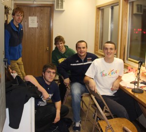 Announcers and volunteers