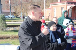 Red Kettle Campaign Kick Off, KickOff, Depot Square Park, Tamaqua, 11-21-2014 (13)