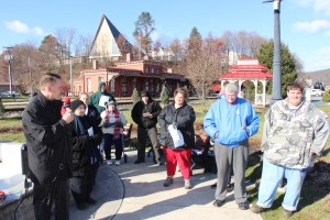 Red Kettle Campaign Kick Off, KickOff, Depot Square Park, Tamaqua, 11-21-2014 (15)