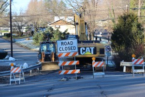 Road closed, Road Work, Wayne Avenue, Hometown, 11-14-2014 (3)