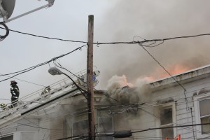 Row Home Fire, 200 Block of West Lloyd Street, photos by Joanie Nowak, Shenandoah, 11-2-2014 (10)