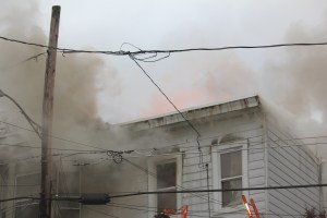 Row Home Fire, 200 Block of West Lloyd Street, photos by Joanie Nowak, Shenandoah, 11-2-2014 (14)