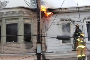 Row Home Fire, 200 Block of West Lloyd Street, photos by Joanie Nowak, Shenandoah, 11-2-2014 (19)