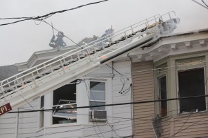 Row Home Fire, 200 Block of West Lloyd Street, photos by Joanie Nowak, Shenandoah, 11-2-2014 (20)