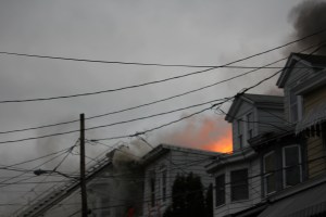 Row Home Fire, 200 Block of West Lloyd Street, photos by Joanie Nowak, Shenandoah, 11-2-2014 (4)