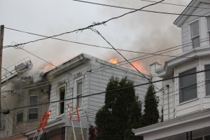 Row Home Fire, 200 Block of West Lloyd Street, photos by Joanie Nowak, Shenandoah, 11-2-2014 (6)