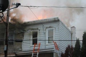 Row Home Fire, 200 Block of West Lloyd Street, photos by Joanie Nowak, Shenandoah, 11-2-2014 (8)