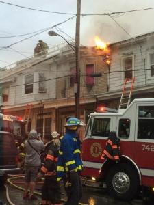 Row Home Fire, 200 Block of West Lloyd Street, Shenandoah, 11-2-2014 (1)