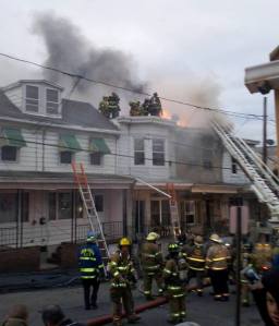 Row Home Fire, 200 Block of West Lloyd Street, Shenandoah, 11-2-2014 (9)