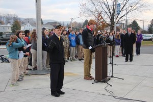 Veterans Day Program, Flag Raising, Tamaqua High School, Tamaqua, 11-11-2014 (14)