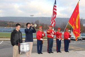 Veterans Day Program, Flag Raising, Tamaqua High School, Tamaqua, 11-11-2014 (29)