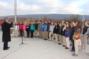 Veterans Day Program, Flag Raising, Tamaqua High School, Tamaqua, 11-11-2014 (31)