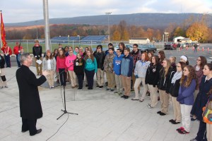 Veterans Day Program, Flag Raising, Tamaqua High School, Tamaqua, 11-11-2014 (32)