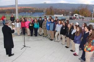 Veterans Day Program, Flag Raising, Tamaqua High School, Tamaqua, 11-11-2014 (34)