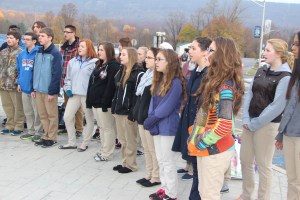 Veterans Day Program, Flag Raising, Tamaqua High School, Tamaqua, 11-11-2014 (35)