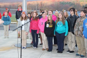 Veterans Day Program, Flag Raising, Tamaqua High School, Tamaqua, 11-11-2014 (37)