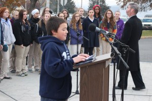 Veterans Day Program, Flag Raising, Tamaqua High School, Tamaqua, 11-11-2014 (6)