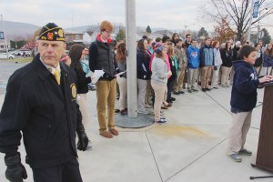 Veterans Day Program, Flag Raising, Tamaqua High School, Tamaqua, 11-11-2014 (8)