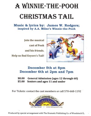 12-5-2014, Winnie The Pooh Christmas Tail, Community Arts Center, Tamaqua