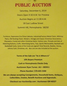 12-6-2014, Public Action, 18 East Ludlow Street, Summit Hill