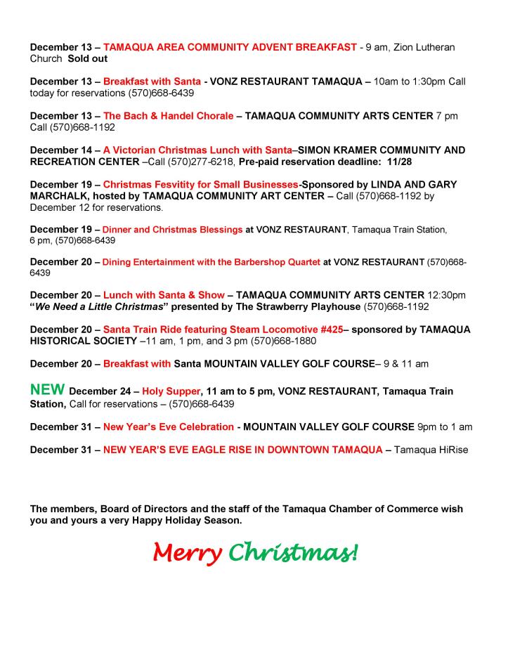 CHRISTMAS CHATTERS, 12-12-2014, Tamaqua Chamber of Commerce, Chamber Chatters-page-002