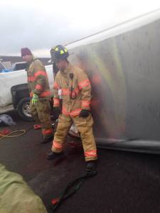 Horse Rescue, Interstate 81, Schuylkill County, 12-19-2014 (1)