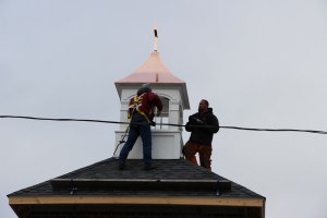 New Church Steeple, Calvary Evangelical U.M. Church, Lewistown Valley, Walker Twp, Tamaqua (13)