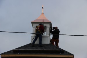 New Church Steeple, Calvary Evangelical U.M. Church, Lewistown Valley, Walker Twp, Tamaqua (14)