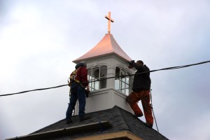 New Church Steeple, Calvary Evangelical U.M. Church, Lewistown Valley, Walker Twp, Tamaqua (16)