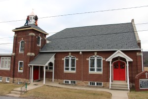 New Church Steeple, Calvary Evangelical U.M. Church, Lewistown Valley, Walker Twp, Tamaqua (18)