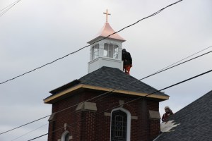 New Church Steeple, Calvary Evangelical U.M. Church, Lewistown Valley, Walker Twp, Tamaqua (25)