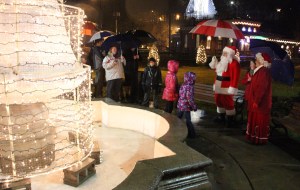 Santa and Mrs. Claus Parade, Park Illumination, Depot Square Park, Tamaqua, 12-5-2014 (75)