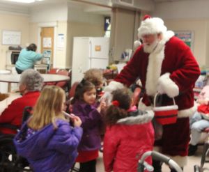 St. Jerome Regional School, Santa, visits TAADCC, Tamaqua, 12-19-2014 (2)