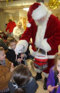 St. Jerome Regional School, Santa, visits TAADCC, Tamaqua, 12-19-2014 (5)
