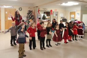 St. Jerome Regional School, Santa, visits TAADCC, Tamaqua, 12-19-2014 (6)