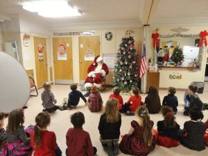 St. Jerome Regional School, Santa, visits TAADCC, Tamaqua, 12-19-2014 (8)