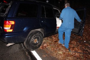 Unocuppied Crashed Jeep into Woods, Old Route 209, Schuylkill Township, 12-9-2014 (5)