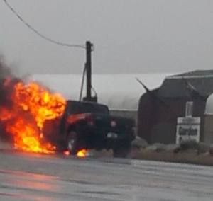 Vehicle, Truck Fire, top of Mile Hill, SR309, Kline Township, 12-23-2014 (3) - Copy